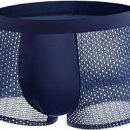 Men's Mesh Boxer Briefs | Breathable Transparent Underwear | Stretchable Stylish Trunks | Sexy Innerwear for Men | Modern Fit-picture-17