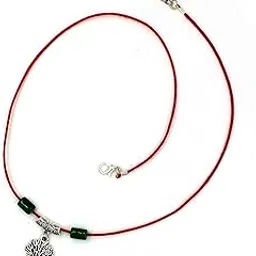 gurjari jewellers Cootan RED Cord with christmas TREE Oxidised Pendant for girls and Boys and women n427-picture-2