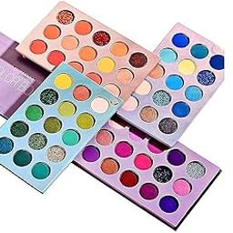 HUDACRUSH BEAUTY Makeup Kit for Girls, Lipstick Combo Set 5 fabulous Shades in 1 Red Edition Matte Finish Lipsticks with 60 Shades Color Board Eyeshadow Palette - Multicolor-0