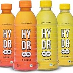 Hydr8 Electrolyte (Citrus Mix Pack) Hydration Drink – 10% Coconut Water, Less Than 10 Calories – No Added Sugar – Enriched with Vitamins & Minerals – 350ml Bottle (Lemon Lime + Orange) (Pack of 6)-picture-19