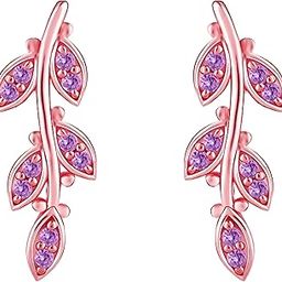 925 Silver Rose Gold French Beauty Earrings | Drops to Gift Women & Girls | With Certificate of Authenticity and 925 Stamp | 6 Month Warranty*-image-3