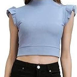 Women's Solid Regular Fit T-Shirt (Sara-151-Lavender-M_Lavender-image-65
