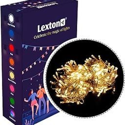 Lexton 10 Meter Decorative Led String Light Plug Sourced |for Indoor & Outdoor Decorations (Warm White, Pack of 1)(Plastic)-20