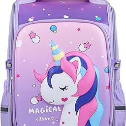 Luna Purple Bagpack for Kids | Stylish School Bags for Girls | Shoulder School Bags for Kids Girls-image-9