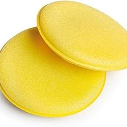 ShopClub Car & Bike Foam Wax Applicator Pads, Soft Car Detail Polishing Cleaning Sponges, Microfiber Wax Buffing & Detailing Polish Applicator, Round 4 Inch Cleaning Tools for Cars (2Pcs)-1