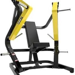 HC HARCO CART Seated Decline Chest Press Plate Loaded Metallic Machine Black and Yellow SRTA 10-image-74
