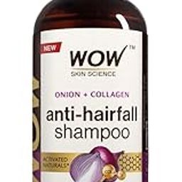 WOW Skin Science Onion & Collagen Anti-Hairfall Shampoo|Reduces Hairfall|Strengthens Roots|Nourishes Scalp|Prevents Breakage|Enhances Hair Thickness and Shine|New & Improved Formulation|500ml-42