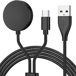 Tobfit 2 in 1 USB C Charger Compatible with Samsung Galaxy Watch 6/6 Classic/5/5 Pro/4/4 Classic/3/Active 2/Active, 3.9ft (120cm) Soft USB Charging Cables for Samsung Galaxy S23/S22/S21/S20/A23/A54-image-48