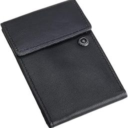 Card Clip Wallet Money Clip Wallet Leather Money Clip Wallet Money Clip Money Pouch case for Credit-Debit Card Ticket Money Cash Wallet Bag (Black)-picture-46