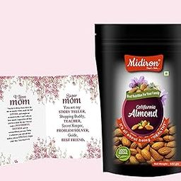 Midiron Mothers Day Gifts Set | California Almonds 100g Pack Pouch | Aunty, Grandmother, Anniversary Gift | Mothers Day Helathy Gifts+ | High in Fiber & Boost Immunity | Real Nuts | Gluten Free-image-36