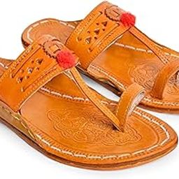 Kolhapuri chappal for women| Kolhapuri slippers for women| Kolapuri chapal for women| Stylish Chappal for women | Stylish slippers for women| Leather slippers for women-PARENT LK1 YELLLOW-image-40