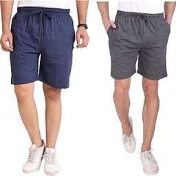 Men's Cotton Regular Casual Short Pant with Pocket - Pack of 2-image-63