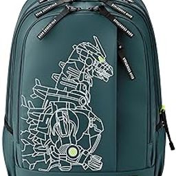 Fiction 1 Backpack 19"/40L Large Water Resistant School Bag/Casual Backpack/Daypack/Kids Bag for Boys/Girls (Green-Green)-16