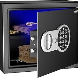 Lifelong LLHSL08 22Litres Home Safe Electronic Locker with LED Light | Digital Security Safe for Home & Office - 0.8 Cubic Feet (Black)-20