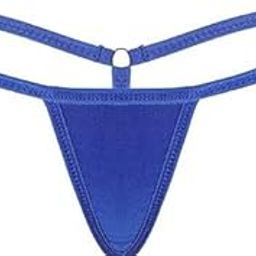 Women Strappy G-String Thong Underwear, Royal Blue, Minimal Coverage (in, Alpha, XL, Regular, Plus Size, Blue)-image-62