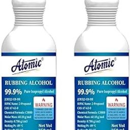 Atomic IPA Iso-Propyl Alcohol Pure 99.9% [(CH3) 2-CH-OH] CAS: 67-63-0, (Pack of 2, 250ml Each)-image-18