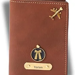 wolkomhome Personalized PA Leather Passport Cover for Men & Women | Custom Name Travel Wallet | Stylish Passport Holder & Travel Accessories (Tan)-picture-16