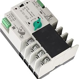 EXCLUZO Generator Changeover Switch, AC400V Widely Used High Sensitive Response Dual Power Automatic Transfer Switch High Temperature Resistance 4P for Factories (125A)-image-33