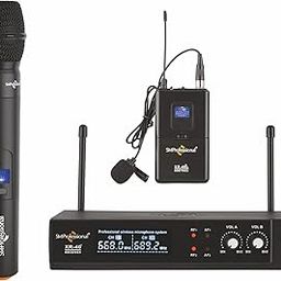 The Studiomaster XR 40 HL Dual UHF Wireless Microphone System – Headset & Lavalier Mic with Receiver for Stage, Speech, Lectures, Events & Presentations.-image-50