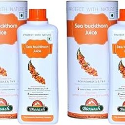 Biosash Sea Buckthorn Juice 250ml (Pack of 2) | Organic Cold-Pressed Pure Juice | Rich in Omega 3 6 7 9, Vitamins & Antioxidants | No Added Sugars, Sea Buckthorn Berries for Wellness & Vitality-image-50