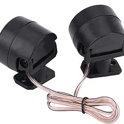 Ubervia Car Speaker, 12V 500W Round Loud Audio Tweeter for Car Component - Black-image-4