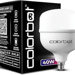 Colorbot SAVR 40W LED Bulb | B22 Base | High CRI & High Efficiency | Mercury-Free | 4KV Surge Protection | Cool Day Light (6500K)-10