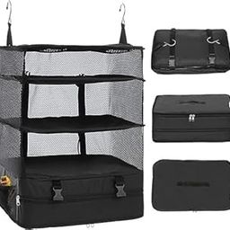 Ndola Portable Hanging Travel Shelves Packing Cubes for Suitcases Organizer Luggage Organizers for Suitcase, Carry on Closet Suitcase,-picture-14