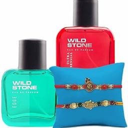 Wild Stone Ultra Perfume 30ml and Edge Perfume 30ml Combo with 2 Rakhi-2