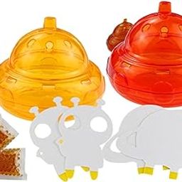 SECRET DESIRE 2X Spaceship Shape Reusable Red Fruit Fly Traps for Gardens Farms Trapping Hornet Style A|Home Improvement|Plumbing & Fixtures|Other Home Plumbing & Fixtures-image-23