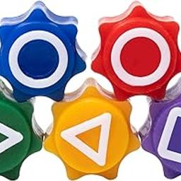 BELOXY Toys Gonggi Game Set, Stones Plastic Playing Pieces with Storage Case, Squad Traditional Korean Game 1 Set (5 Pieces with Box) (Multi)-image-66