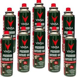 Vinsa Butane Gas 326G Portable High-Pressure Large Butane Can Liquefied Gas Canister Ideal for Refilling Lighters (Pack of 10)-image-13