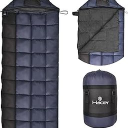 Hacer Kanchanjunga 3in1 Camping Sleeping Bag Open Comforter & Mattress -10 Degree Winter Nylon Lining Hiking Trekking Bags for Adults Baby, Men & Women (7.2ft, Navy Blue & Black, -10°C to 0°C, 2.5 kg)-image-36