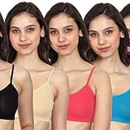 mysha Women's Spandex Non Padded Non-Wired Sports Bra (Pack of 5)-picture-15
