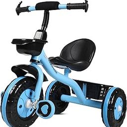 Amardeep And Co Baby Tricycle Neo With Front And Back Basket (Blue)-26
