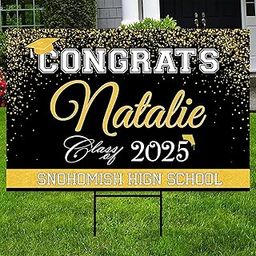 Personalized Graduation Yard Sign 2024 With Photo, Class Of 2024, Congrats Grad Yard Sign, Senior High School Graduate Sign, College Graduation Sign, Graduation 2024 Yard Sign With Metal H-stake-image-16