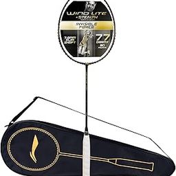 Li-Ning Wind Lite Stealth Carbon Fibre Strung Badminton Racket with Free Full Cover (Powered By Windstorm)-15