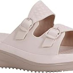 Women Double Buckle Slip-On Wedges for Women | Stylish Women Sandals-picture-54