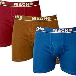 Men's Long Cotton Fine Trunk Pack of 3 (Multi Color), 95 cm-46