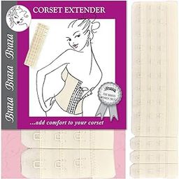 Braza Bra Back Corset Extender 10 - 13 Hook Extender - Color Beige (1pc/pack)-48