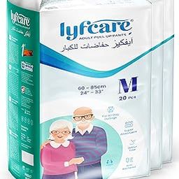 Adult Diapers Medium Size (M) - 60 Units (Pack of 3) | Unisex Diapers Pants Style | Waist (60-85 cm) | Wetness Indicator, Super Absorption, 360° Protection & 0% Leakage | For Men & Women-image-38