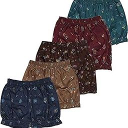 Bloomer, Printed Panties for Women | Full Coverage, 100% Super Soft Cotton, Hosiery, Mid Waist | Inner Elastic Waistband | Underwear, Innerwear | Printed (Pack of 4) (Multicolour)-image-2
