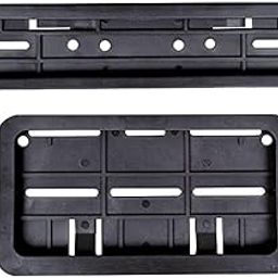 Auto Pearl Plastic Bike Registration License Plate Frame Holder, Bike Protective Frame License Plate Covers Holders Compatible with- Fazer 25-16