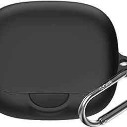 Cocoonkart Soft Silicone Case Cover Compatible for Soundcoree AeroFit Pro (Black)-image-80