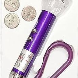 4-in-1 Laser Pointer, Laser Torch with Emergency LED Light & Keychain Hook (Multicolor) | Compact Pocket Torch-2