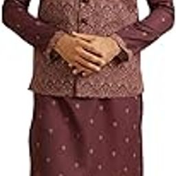Men's Satin Printed Kurta Jacket Set (3pcs)-image-43