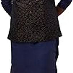 Jacquard Self Design Brocade Nehru Jacket for Men (Jacket Only)-51
