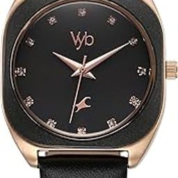 Vyb Muse Quartz Analog Black Dial Watch for Women-19