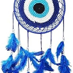 DREAM CATCHER Evil Eye Large Dream Catcher for Positive Enery and Protection - Good Vibes in Home/Office/Balcony/Room Protects from Negative Energy (6 Inches)-image-84