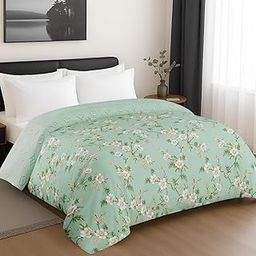 Signature Microfiber Reversible AC Comforter Set Double Bed, 200 GSM Lightweight AC Quilt Blanket King Size Bed for Ultimate Comfort (88x90 Inch, Mist Tree Sketch)-22