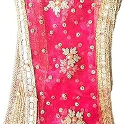 YagyanshJai MATA Di Rani Chunri Chunni Phatka Latka for Mandir Home Temple with Shiny Border(Pink Colour), Small Size - Pack of 5 Piece.-image-68